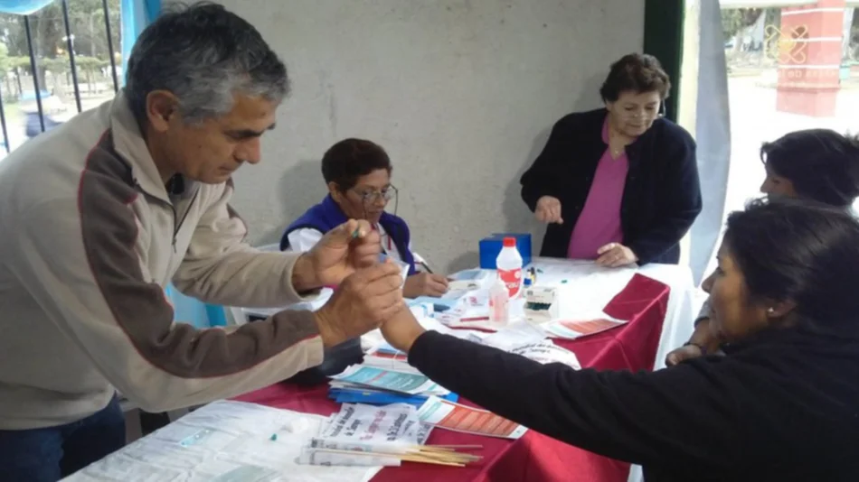 Colecta de sangre en el centro
