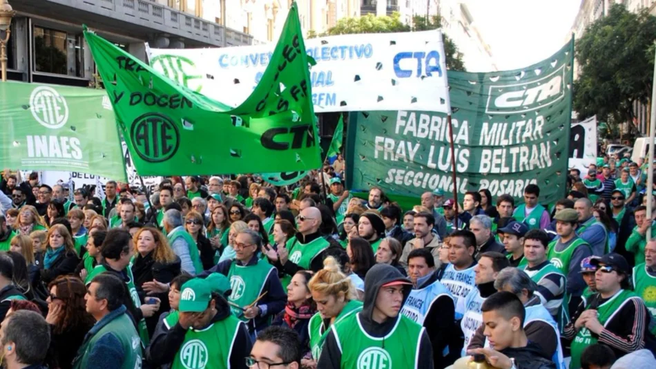 ATE para y marcha mañana a nivel nacional en rechazo a los despidos en el sector público