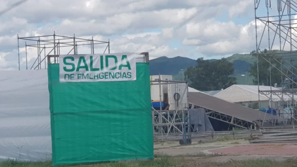Nueva disputa por la carpa de la rotonda