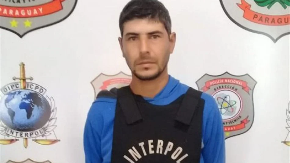 Capturaron en Paraguay al prófugo argentino más buscado por Interpol