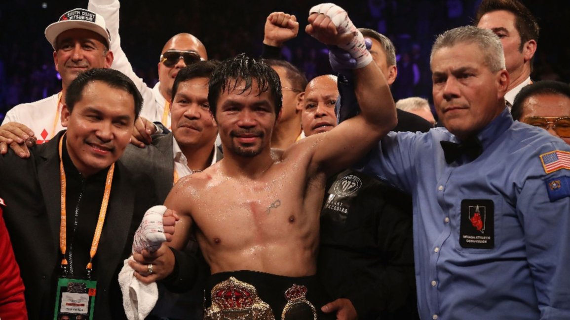 Luego de vencer a Broner, Pacquiao retó a Mayweather	