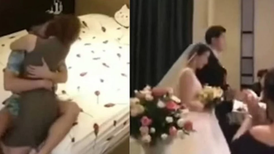 VIDEO Grabó a su novia teniendo sexo con su cuñado y proyectó el video durante su boda