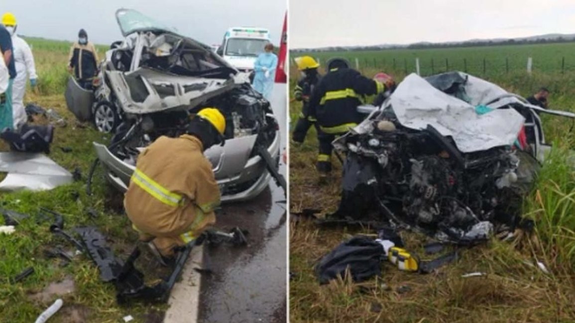 Trágico accidente:  Un matrimonio que viajaba de Salta a Córdoba murió y sus dos pequeños hijos fueron internados 