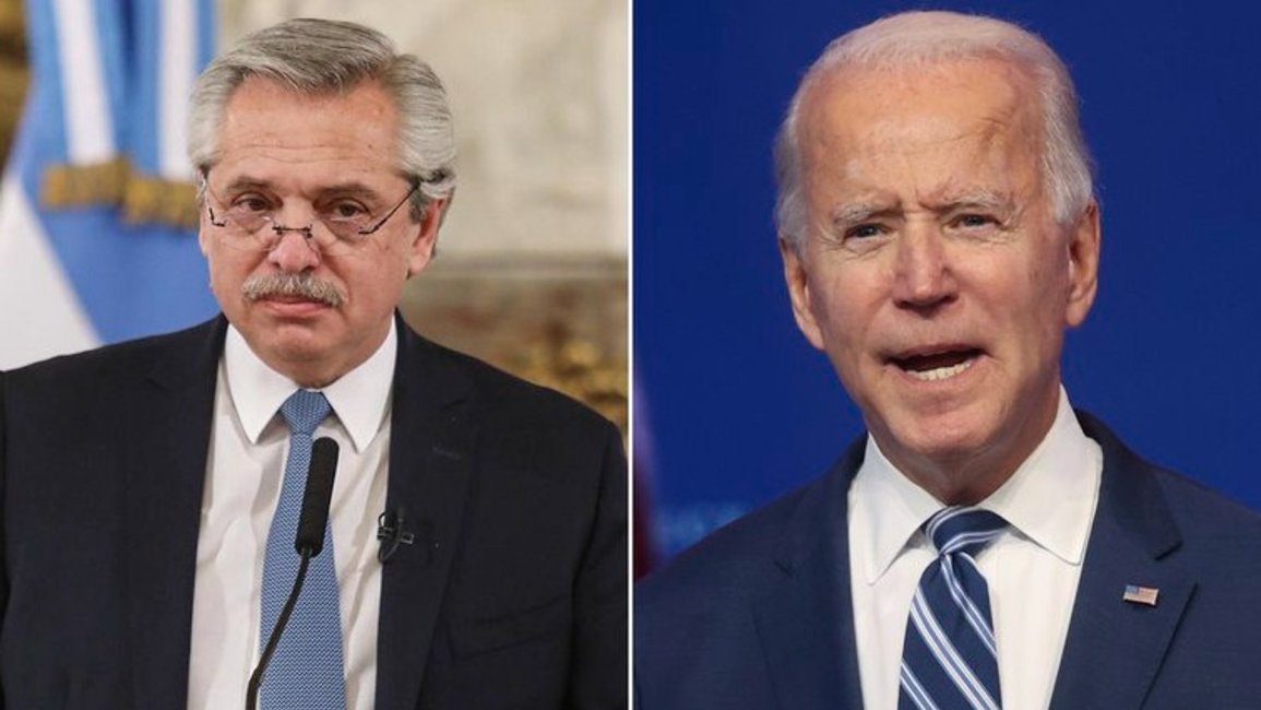 El Gobierno nacional felicitó a Joe Biden tras asumir como presidente de EEUU