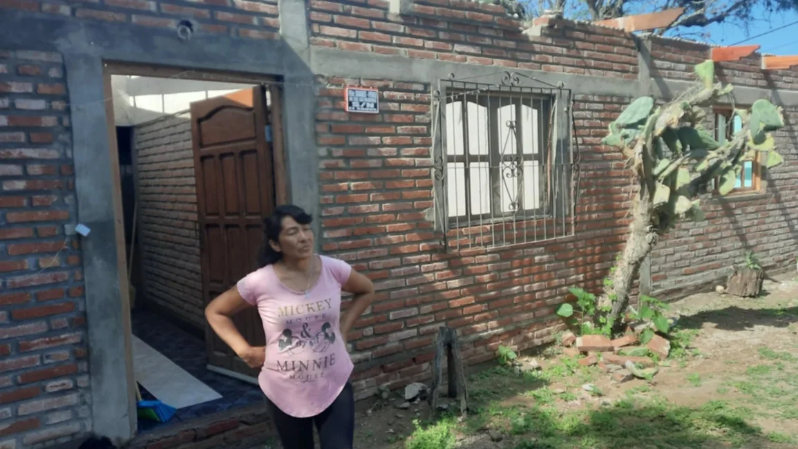 Una "cola de tornado" sorprendió a los vecinos del paraje El Sauce