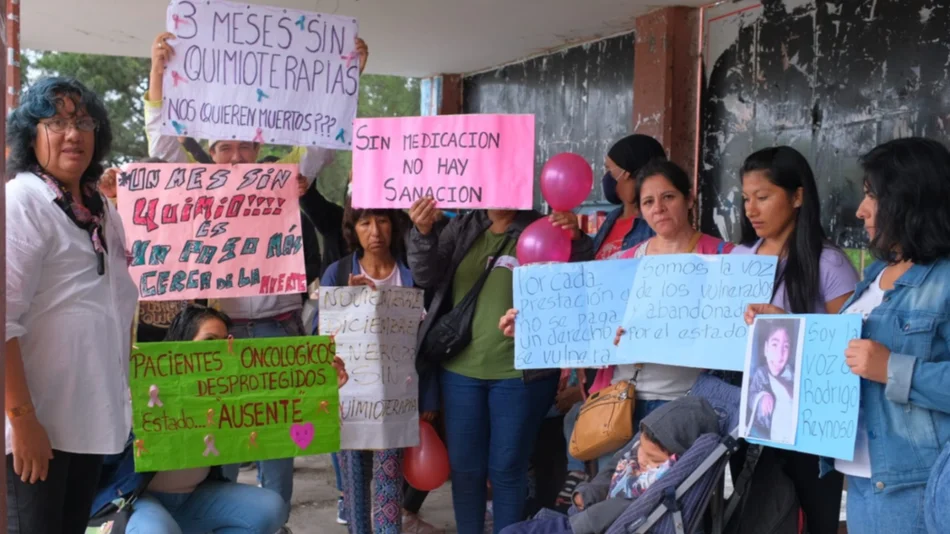 Protesta en el Grand Bourg: "El riesgo de vida sin las quimioterapias es muy grande"