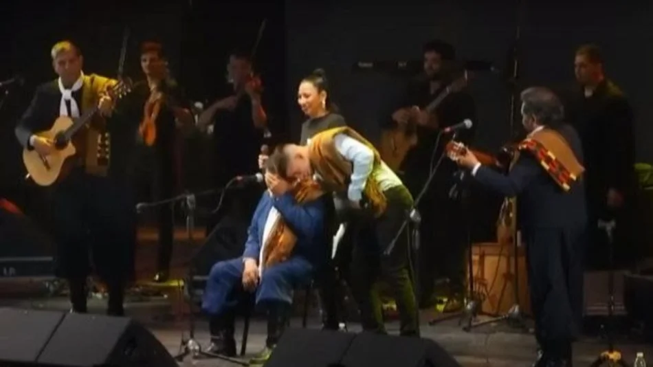VIDEO. Emotivo homenaje a Martín Paz de Los Manseros Santiagueños en Jesús María