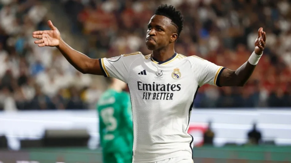 Real Madrid goleó a Barcelona con un hat-trick de Vinicius y se consagró campeón de la Supercopa de España