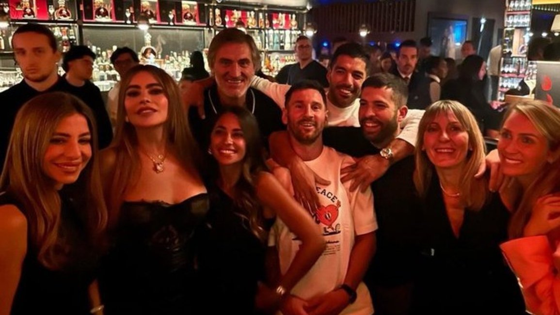 Lionel Messi y Antonela Roccuzzo, de fiesta en Miami con la actriz Sofía Vergara
