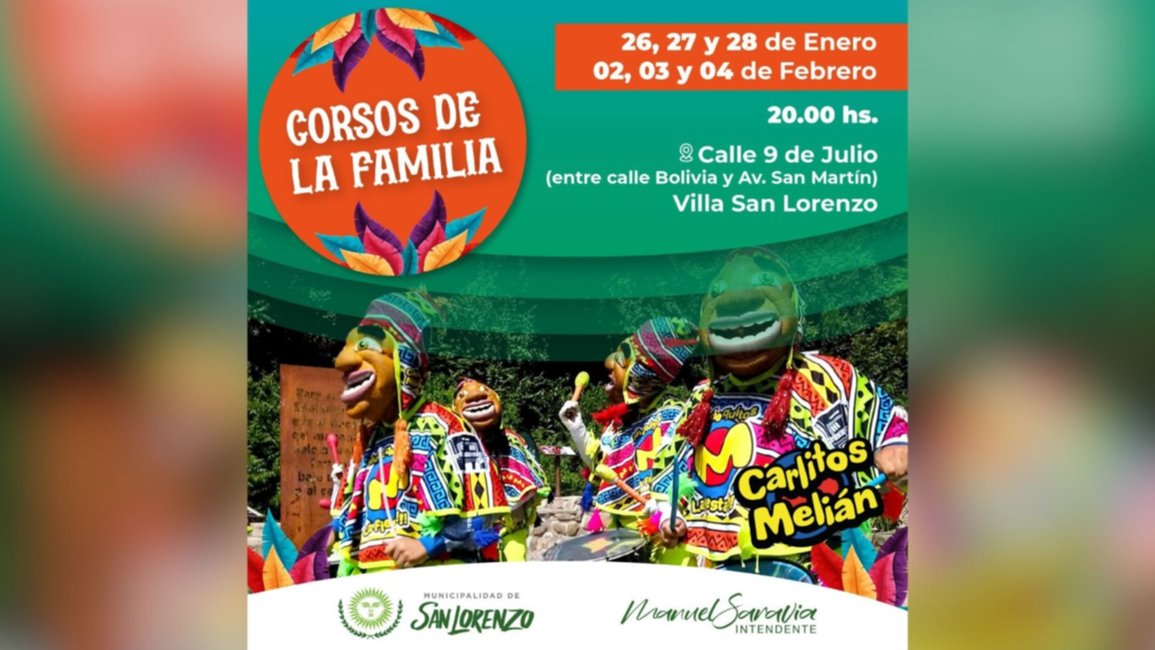 Hoy inician los corsos de la familia en San Lorenzo 