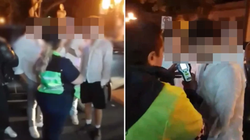 Jóvenes que conducían alcoholizados fueron demorados y sancionados