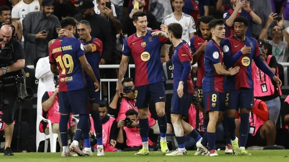 Barcelona goleó al Real Madrid y se consagró campeón de la Supercopa de España
