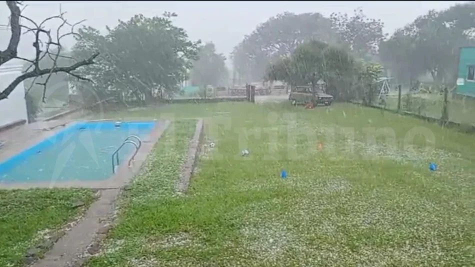 VIDEOS. Fuerte caída de granizo sorprendió a los vecinos de Vaqueros