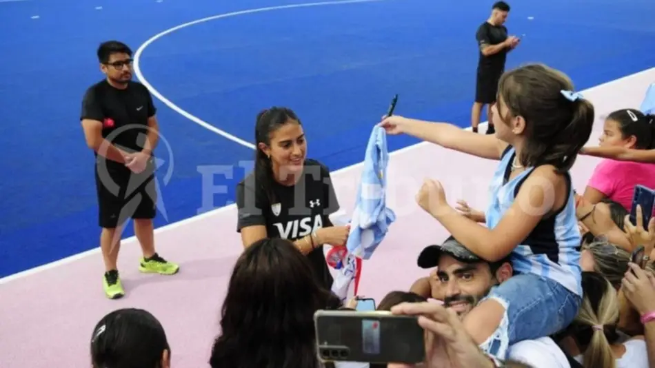 Valentina Raposo no jugó, pero disfrutó del cariño del público: "Me tocó estar del otro lado y disfruto de esto"