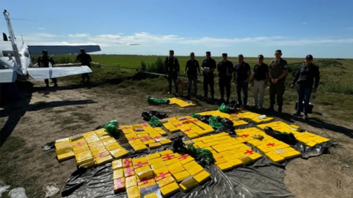 Recorrió 1500 km con 350 kilos de cocaína e hizo un aterrizaje forzoso 