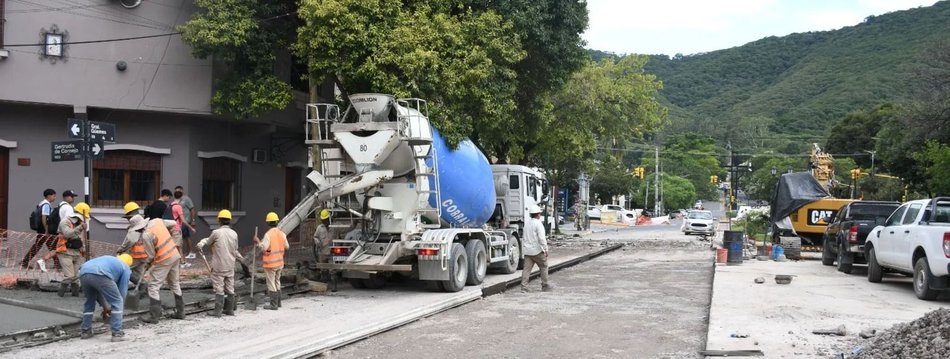 Avanza la recuperación del Paseo Güemes: trabajos de hormigonado y nuevos plazos para el tránsito
