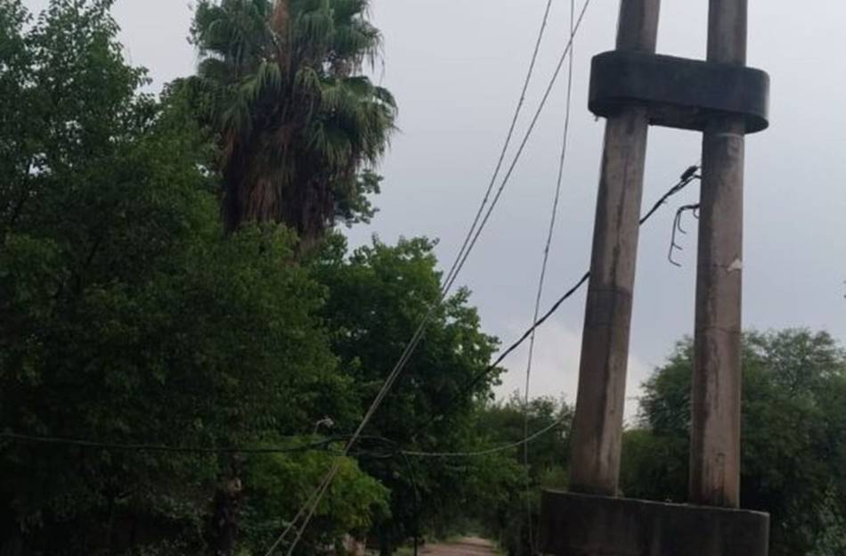 Tormentas y caída de árboles afectaron el suministro eléctrico en distintas zonas de Salta