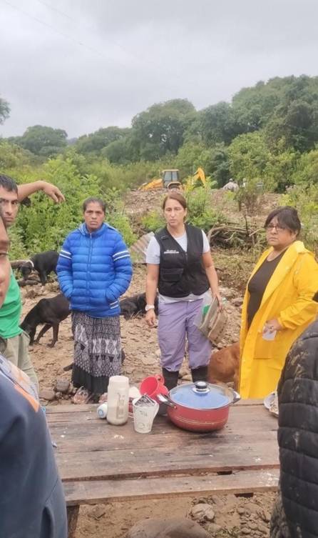 Lluvia en Vaqueros: casi 30 familias afectadas por el ingreso de agua a sus casas