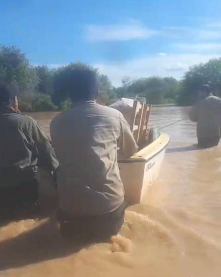 Dramática situación por la crecida del Bermejo