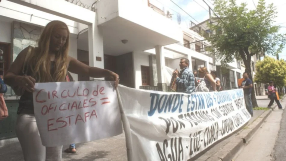 Protesta de vecinos del loteo 14 de mayo
