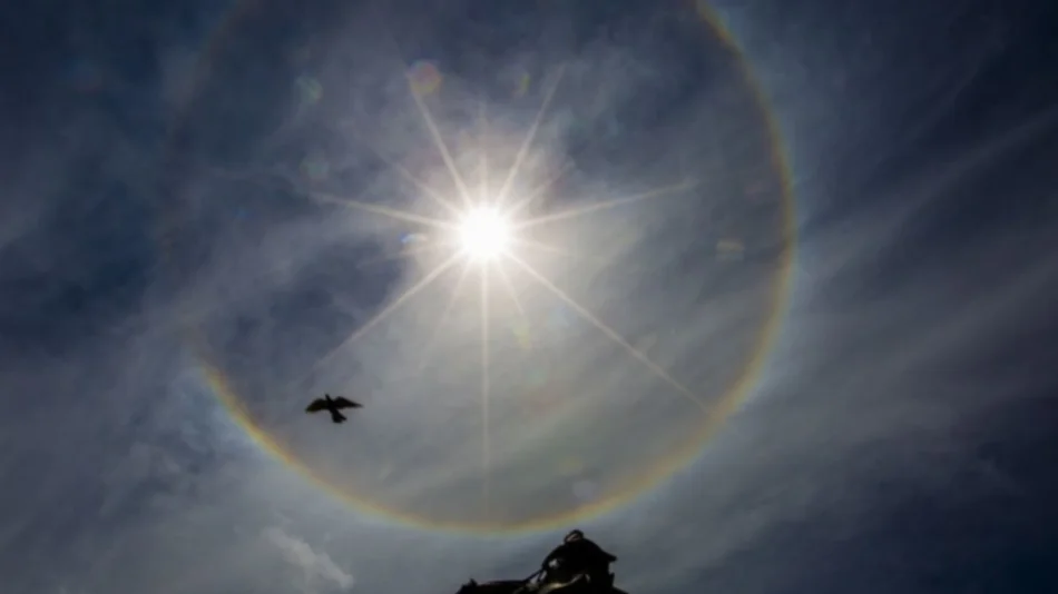 Halo solar causó sorpresa en Salta