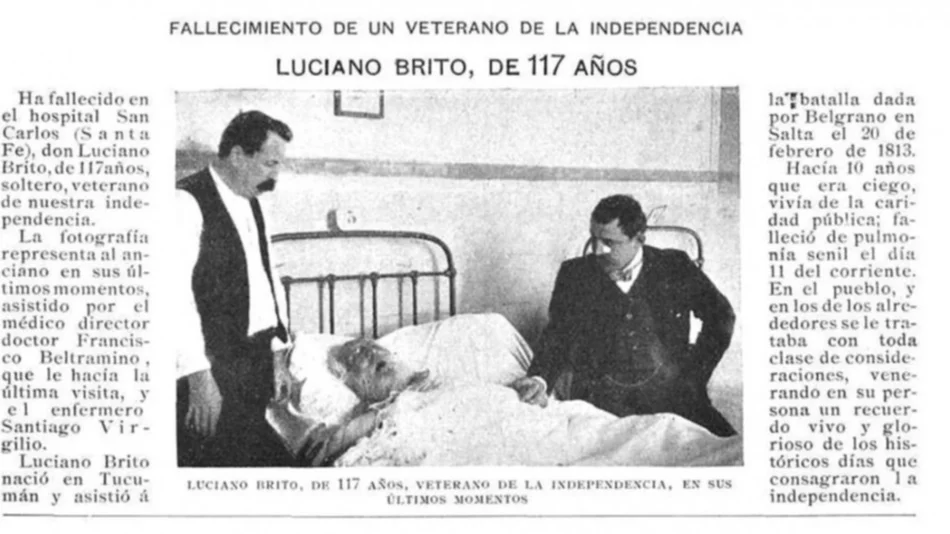 Olvidado, un veterano de la Batalla de Salta murió a los 117 años