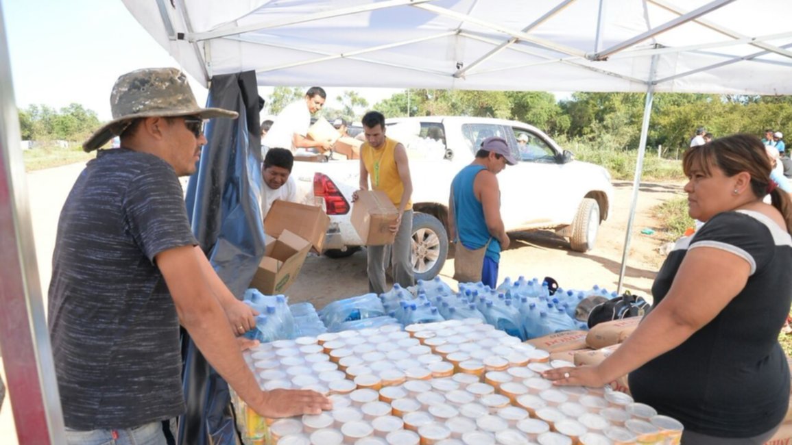 Continúa el operativo de traslado de familias de Santa Victoria Este