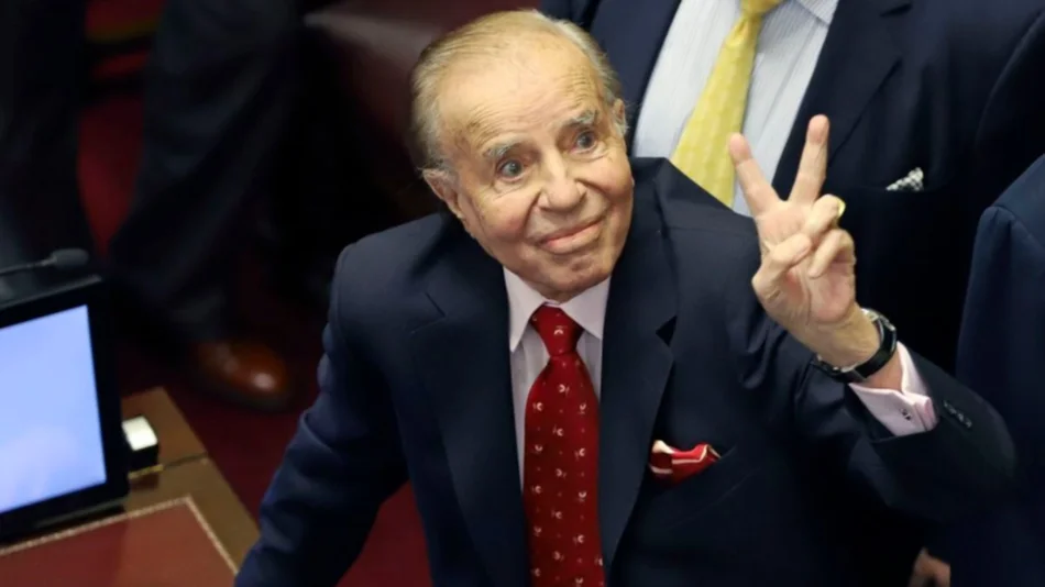 Menem: "En todos los gobiernos, salvo el mío, hubo corrupción"