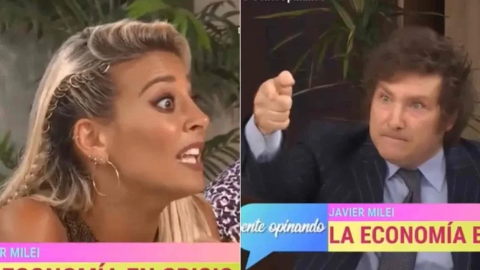 A los gritos: Sol Pérez abandonó un programa luego de discutir de economía con Javier Milei 