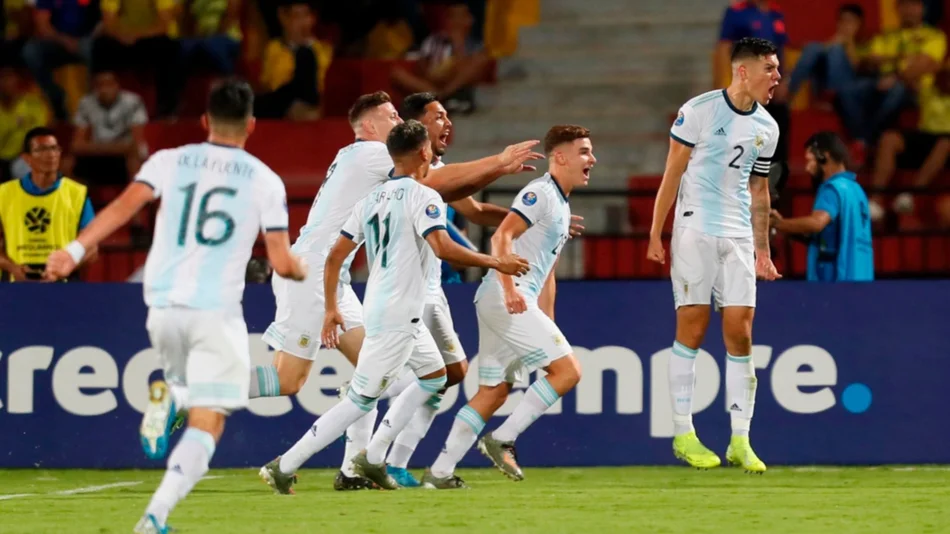Argentina venció a Colombia 2 a 1,  gritó campeón y clasificó a los Juegos Olímpicos