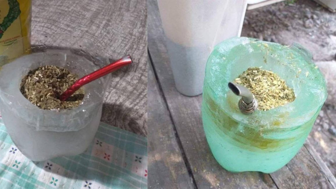 Crearon un "mate de hielo" para hacer tereré y es un éxito en las redes