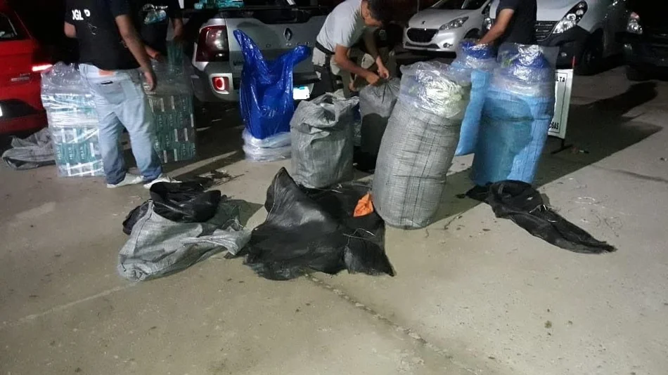 Salta: secuestraron 250 kilos de hojas de coca y 150 atados de cigarrillos valuados en casi $700 mil