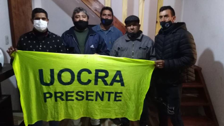 Obreros de la Uocra  defienden su gremio luego de un paro