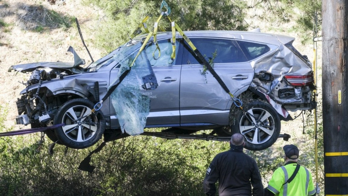 Woods fue operado y se recupera tras el accidente