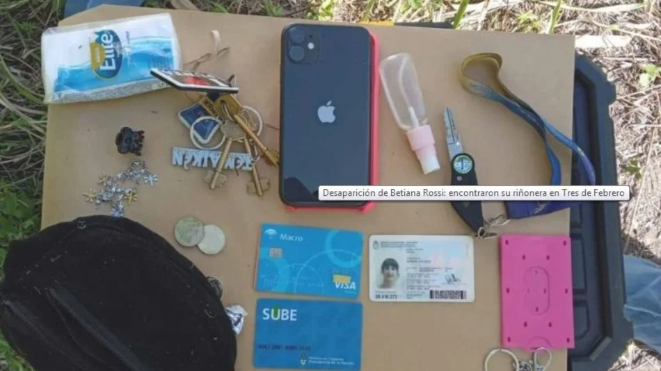 Hallaron el DNI y otras pertenencias de Betiana, la mujer desaparecida hace más de diez días