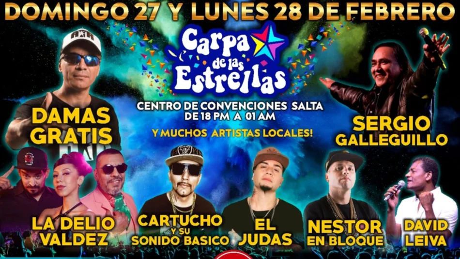 Galleguillo y Damas Gratis desatan el carnaval en La Carpa de las Estrellas
