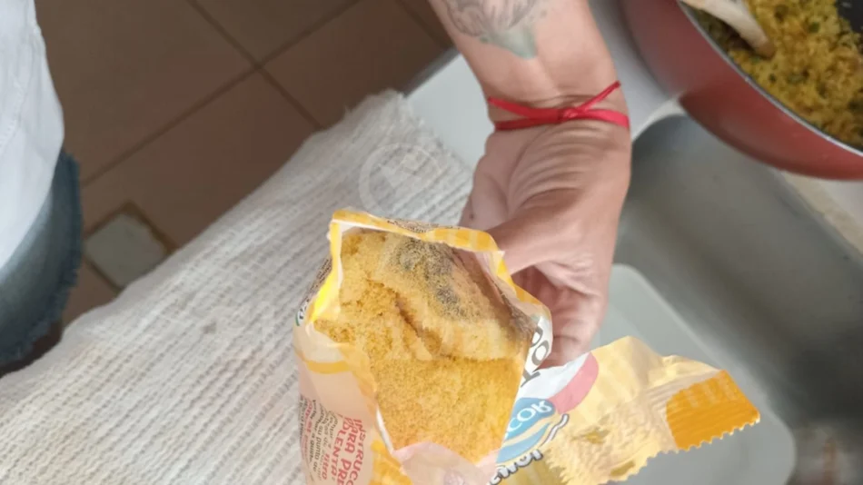 Salteña se encontró con una rata dentro de un paquete de polenta 