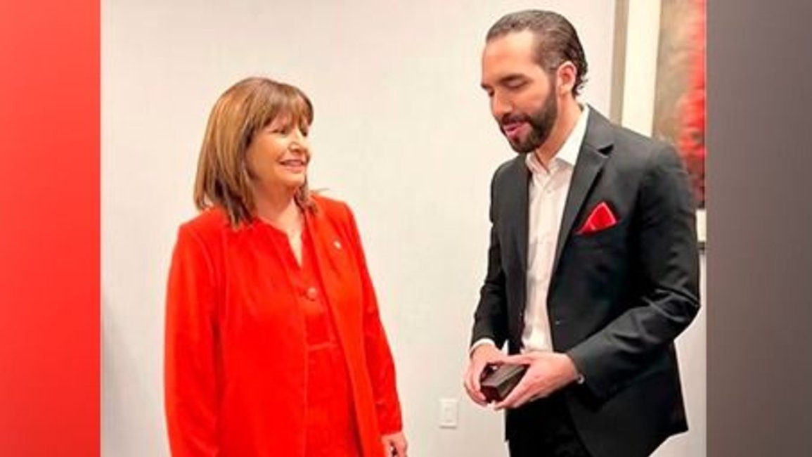 Bullrich con Bukele: "Queremos seguir el modelo que ustedes llevan adelante"
