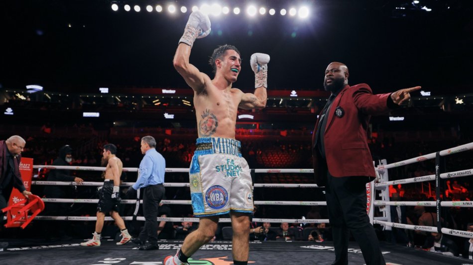 VIDEO. Mirco Cuello ganó por KO en Las Vegas y ahora tendrá la chance de un título mundial