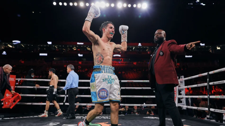 VIDEO. Mirco Cuello ganó por KO en Las Vegas y ahora tendrá la chance de un título mundial