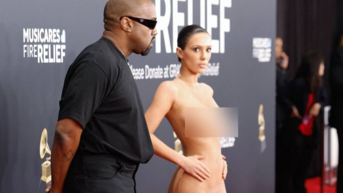 Cuánto cuesta el "no vestido" de Bianca Censori, la esposa de Kanye West