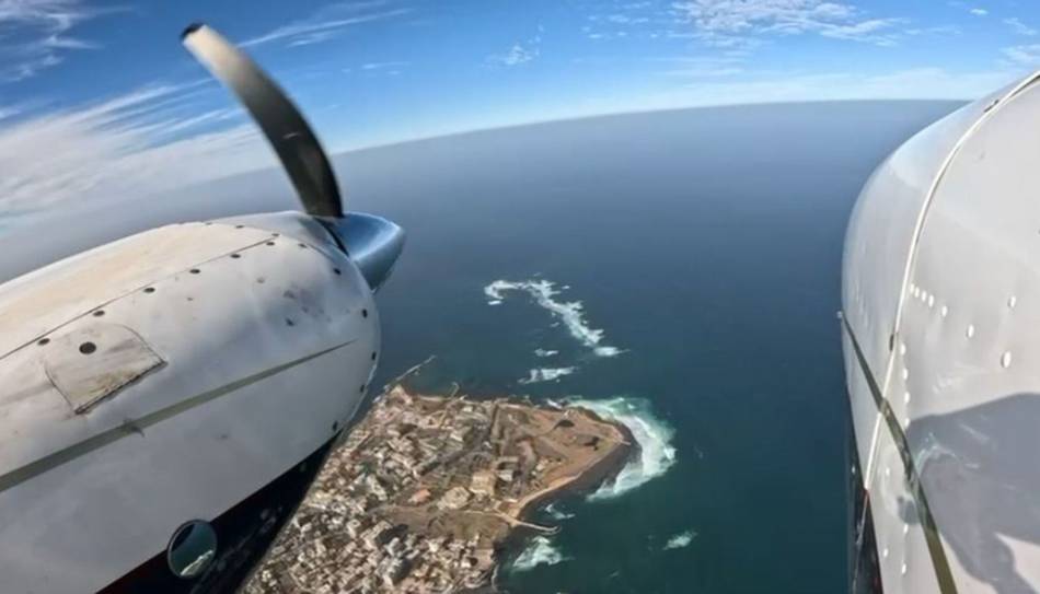 El apasionante cruce del Océano Atlántico a bordo de un avión pequeño