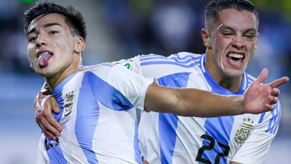 VIDEO. La Selección argentina Sub 20 le ganó a Colombia 1 a 0 y clasificó al Mundial