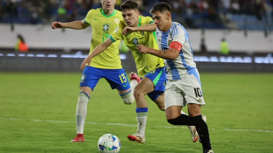 Sudamericano Sub 20: Argentina y Brasil no se sacaron diferencias y el campeón se definirá en la última fecha