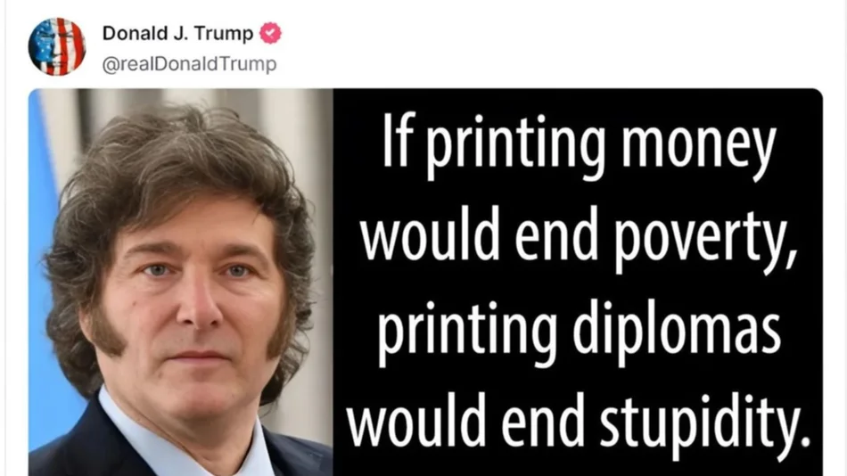 Donald Trump mencionó a Javier Milei en medio del criptogate $LIBRA