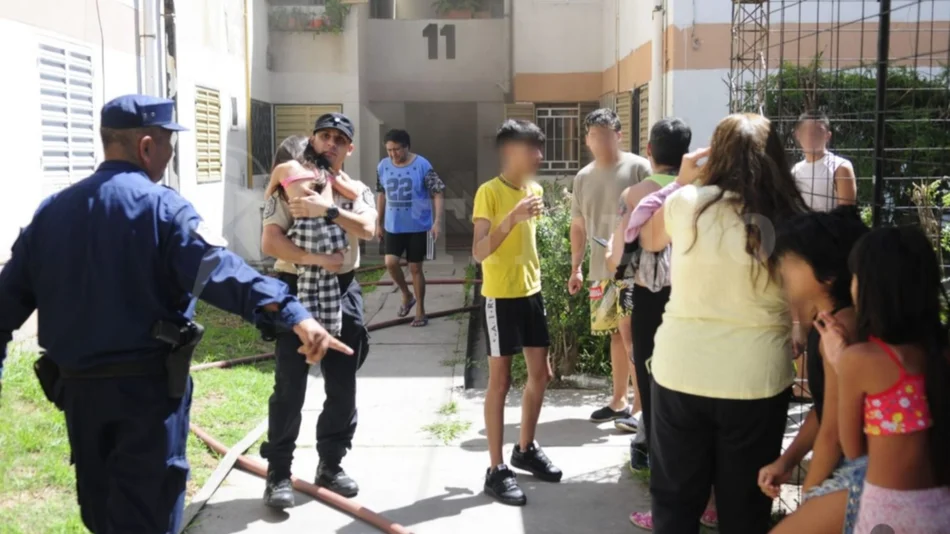 Un incendio generó pánico en un edificio de la zona sur y afortunadamente no hubo víctimas