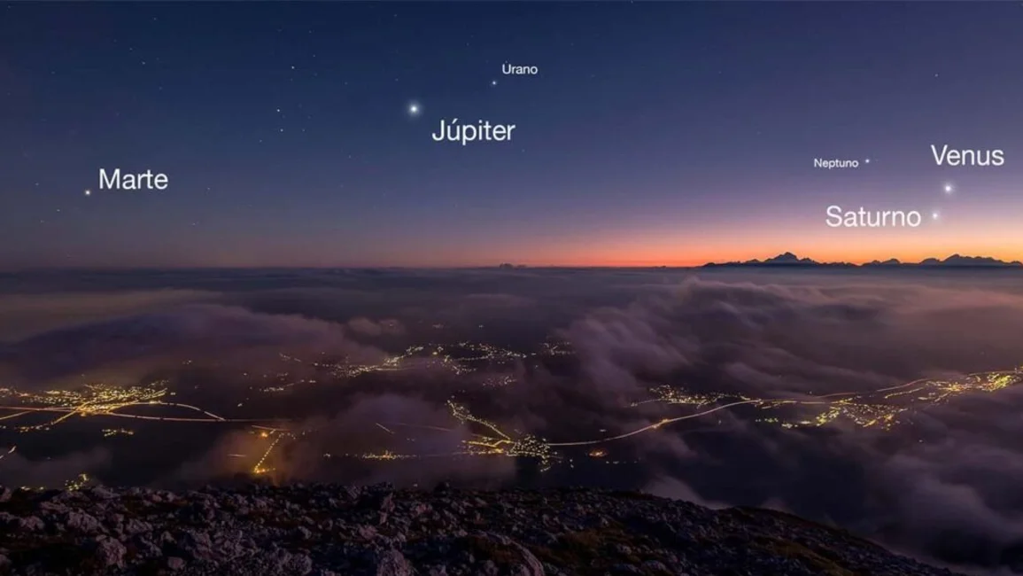 La alineación de siete planetas se concreta esta noche, una experiencia única