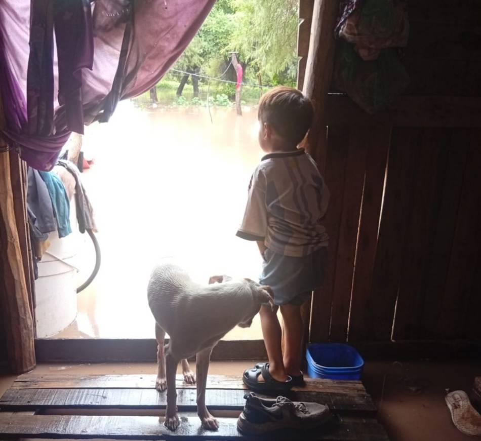 Más de 50 familias volvieron a inundarse en Morillo 