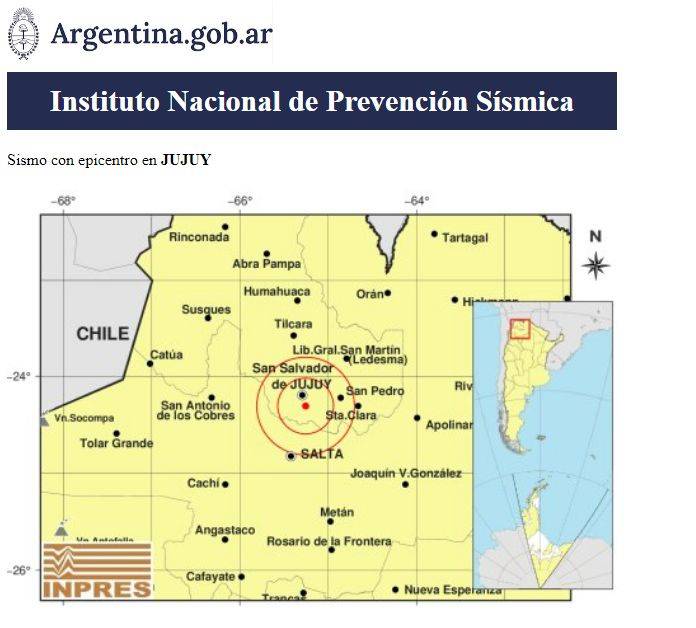 Un sismo de 3,9 grados en Jujuy se sintió en Salta y generó preocupación