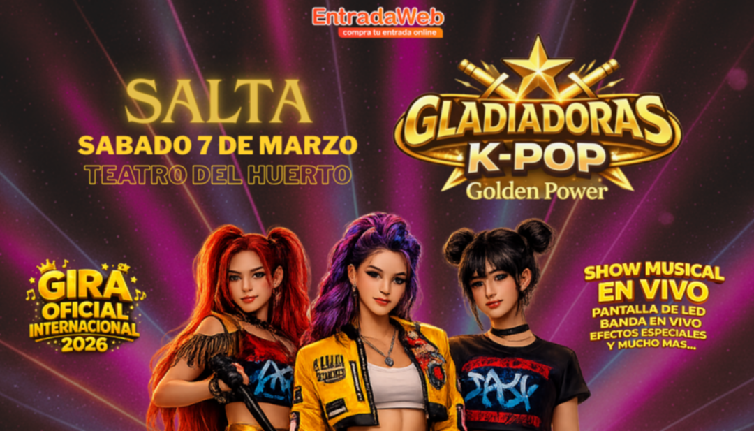 Gladiadoras K-Pop Golden Power 2x1 con Club